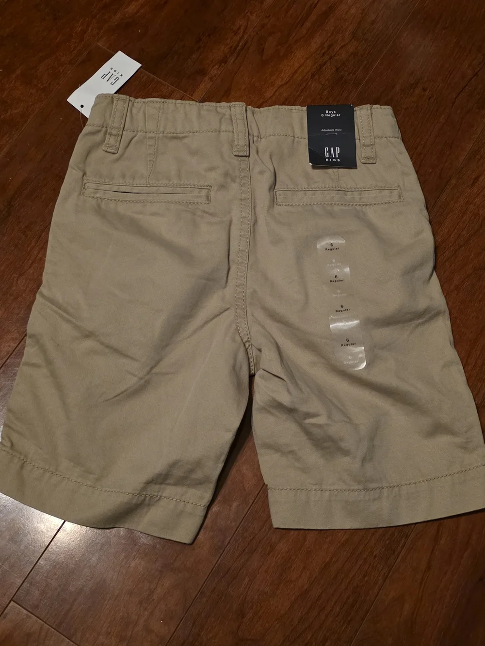 GAP Kids Khaki Flat-Front Shorts